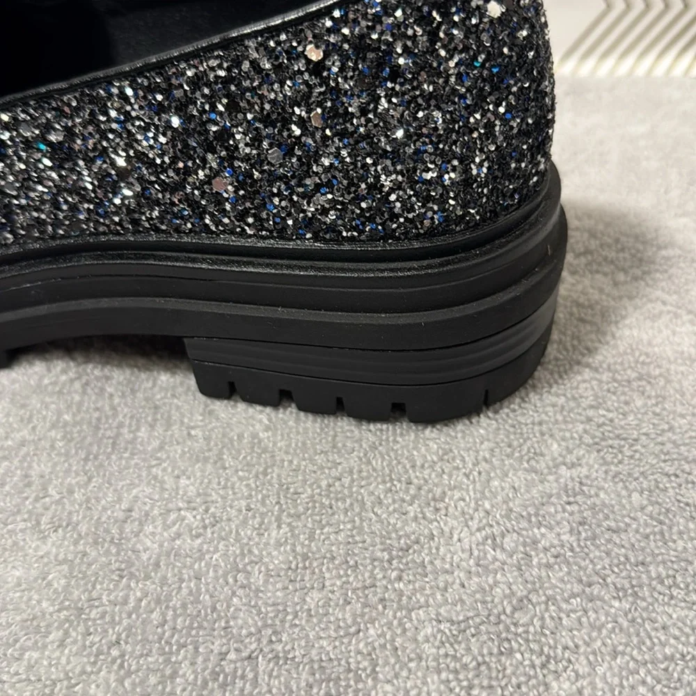 GC shoes women GC Morgan Glitter Lug Sole slip on loafer‎ size 7